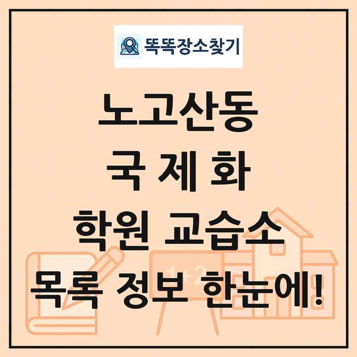노고산동 국제화 학원 교습소 목록 및 정보