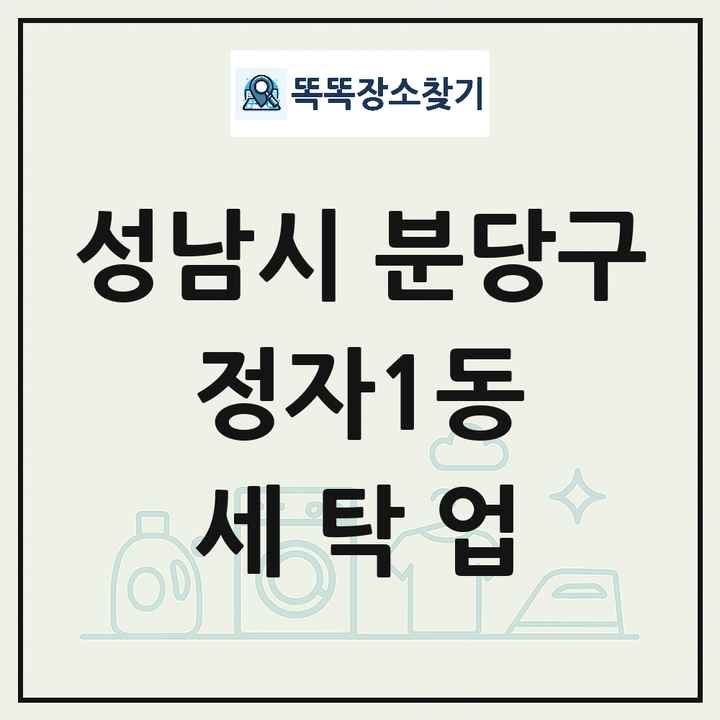 경기도 성남시 분당구 정자1동 세탁소 빨래방 세탁업 목록 및 상세정보 썸네일