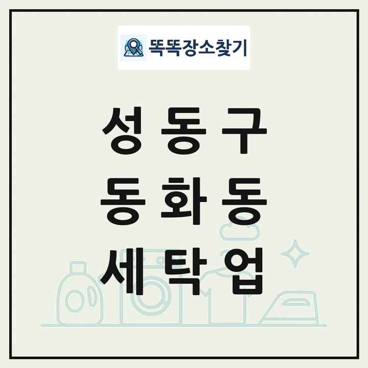 서울특별시 성동구 동화동 세탁소 빨래방 세탁업 목록 및 상세정보 썸네일