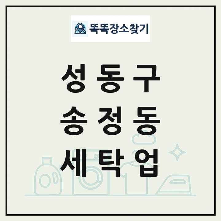 서울특별시 성동구 송정동 세탁소 빨래방 세탁업 목록 및 상세정보 썸네일