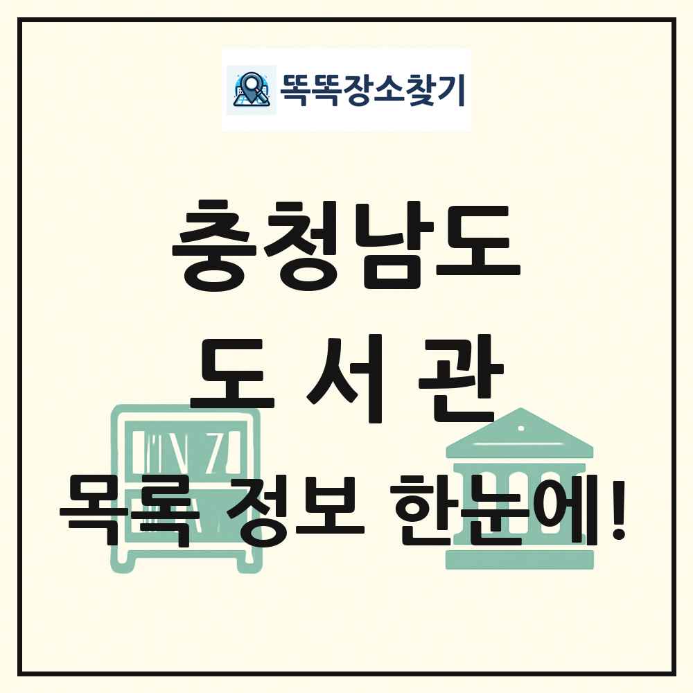 충청남도 도서관 목록