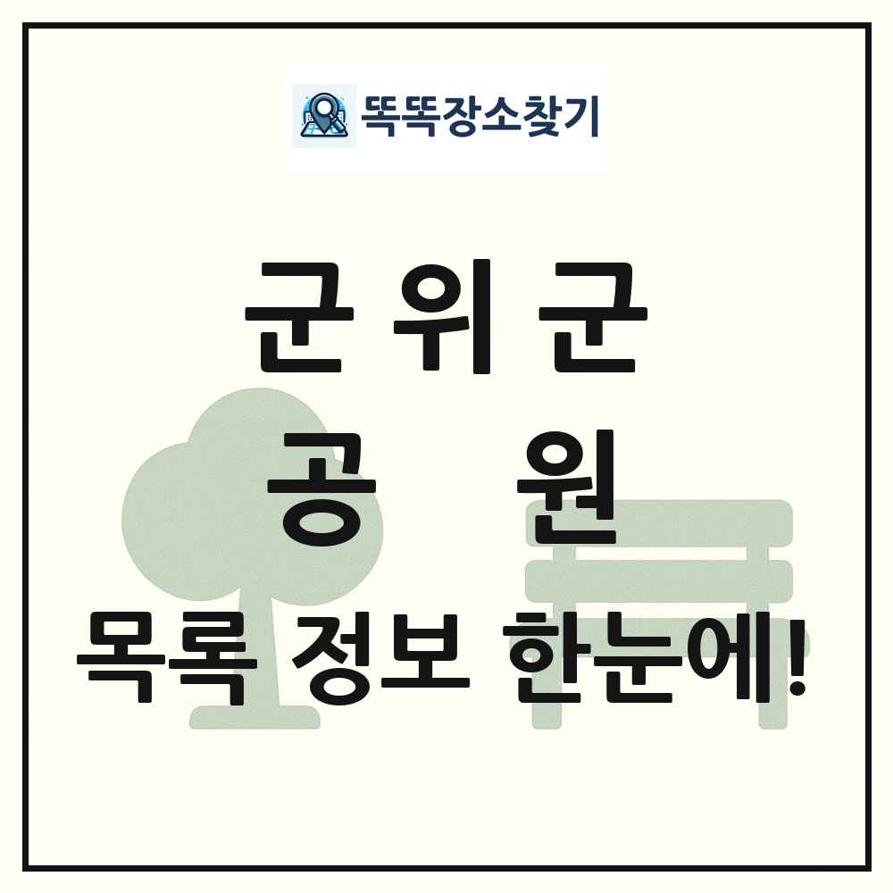 군위군 공원 목록 및 정보
