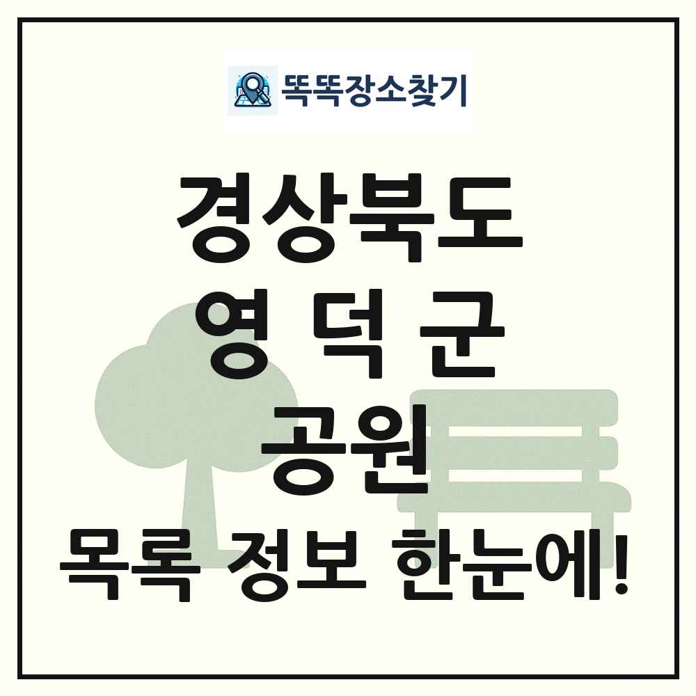 영덕군 소공원 목록 및 정보