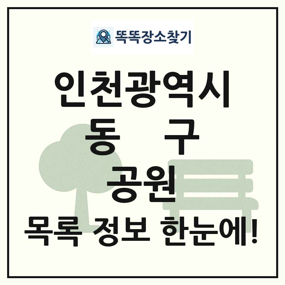 동구 근린공원 목록 및 정보