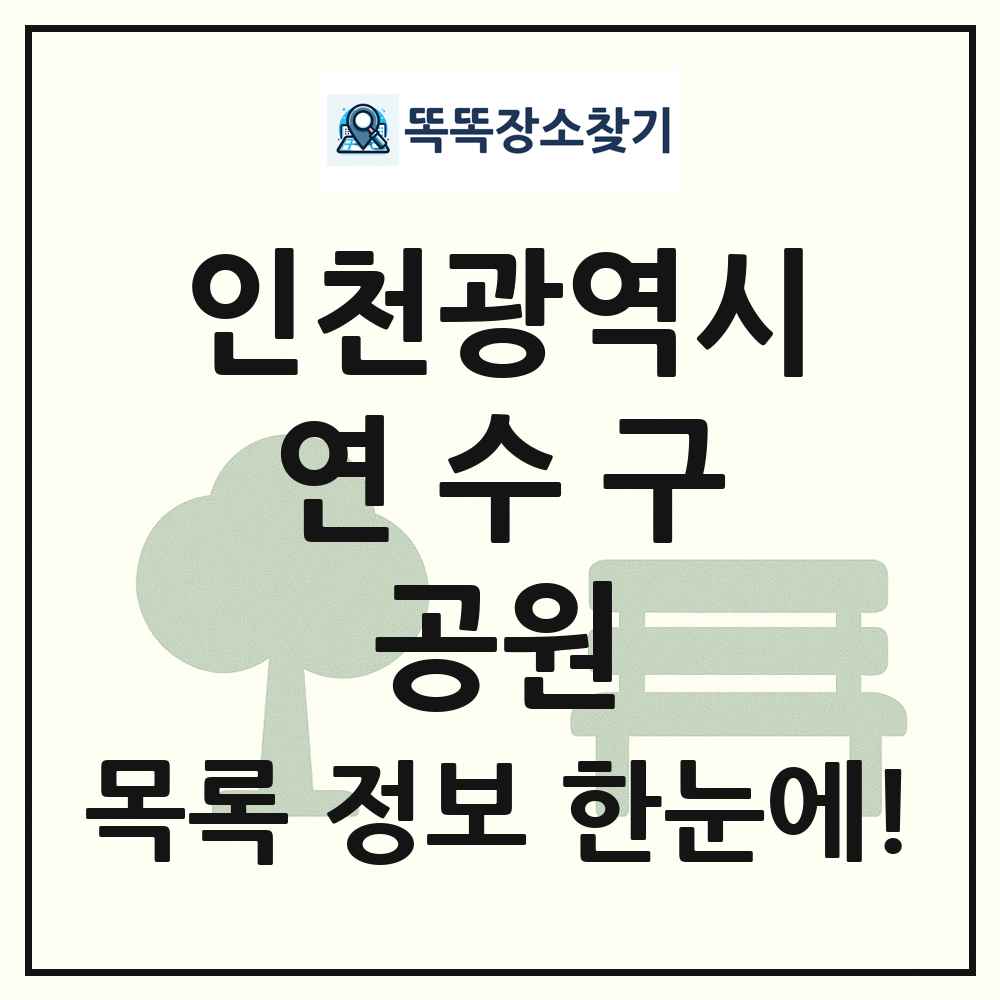 연수구 체육공원 목록 및 정보