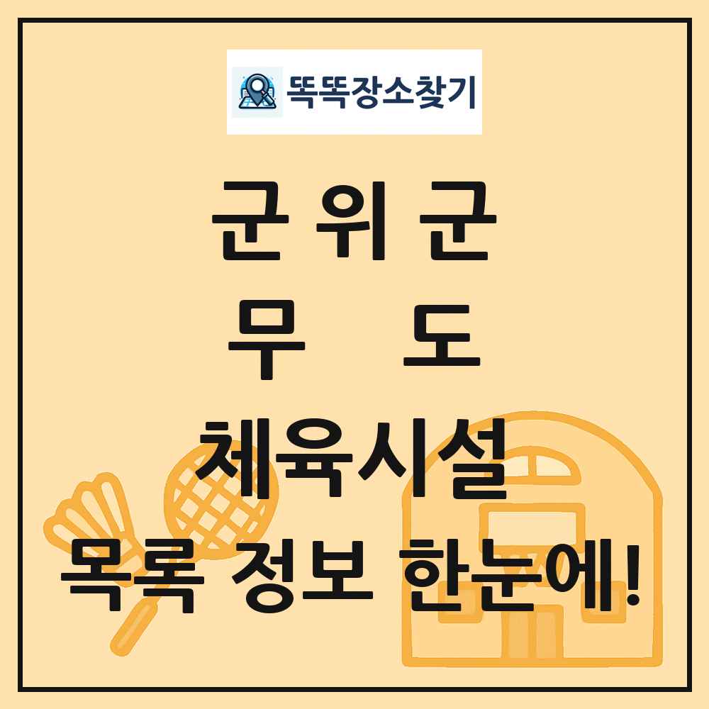군위군 무도 체육시설 목록 및 정보