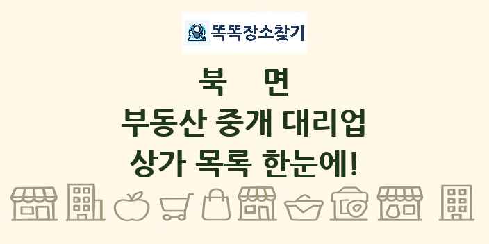 북면 부동산 중개 대리업 상가 목록 및 정보