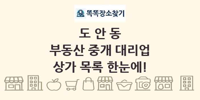 도안동 부동산 중개 대리업 상가 목록 및 정보