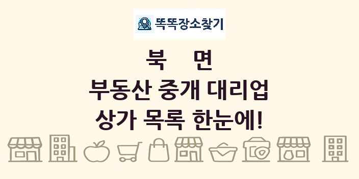 북면 부동산 중개 대리업 상가 목록 및 정보