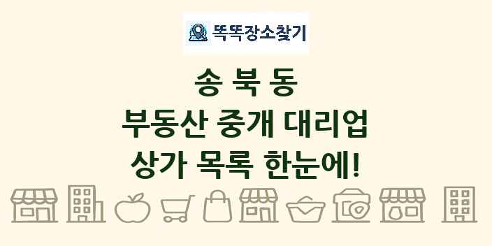 송북동 부동산 중개 대리업 상가 목록 및 정보