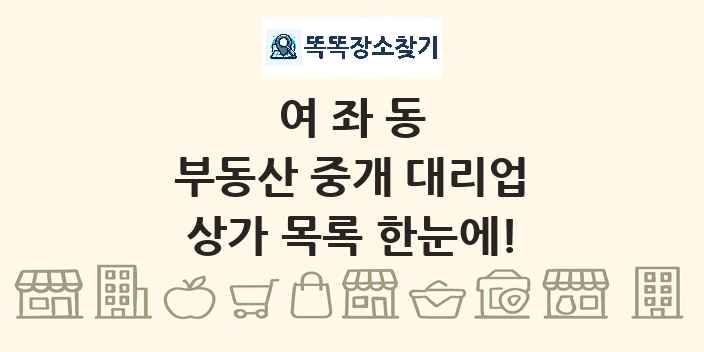 여좌동 부동산 중개 대리업 상가 목록 및 정보
