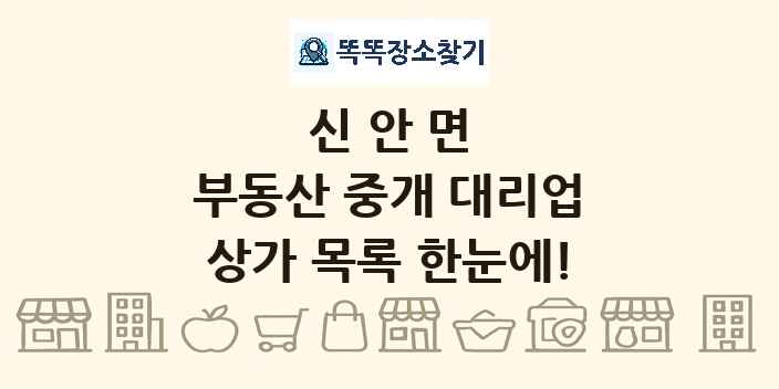 신안면 부동산 중개 대리업 상가 목록 및 정보