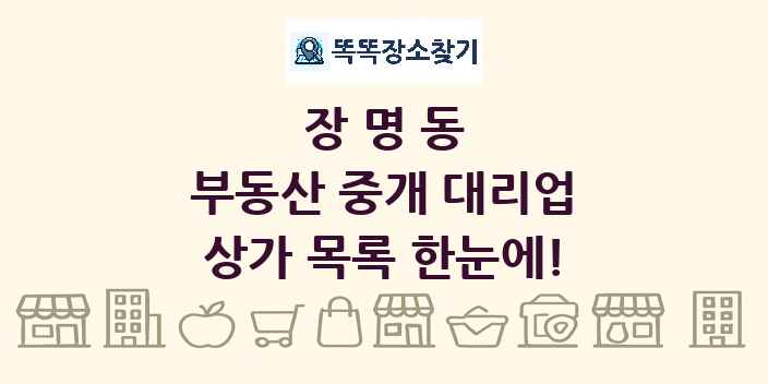 장명동 부동산 중개 대리업 상가 목록 및 정보