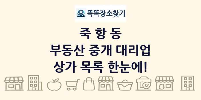 죽항동 부동산 중개 대리업 상가 목록 및 정보