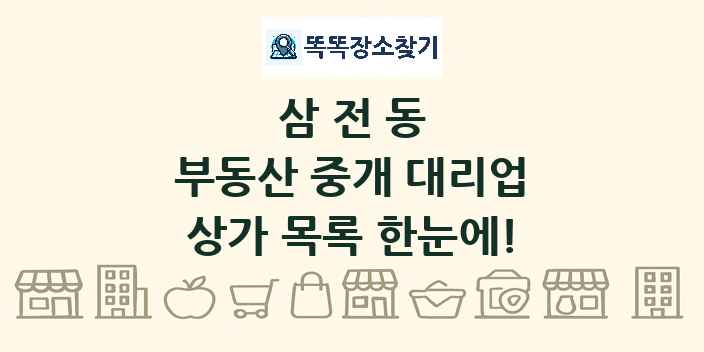 삼전동 부동산 중개 대리업 상가 목록 및 정보