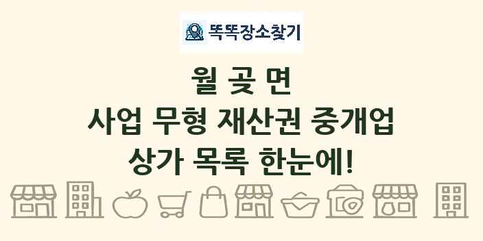 월곶면 사업 무형 재산권 중개업 상가 목록 및 정보