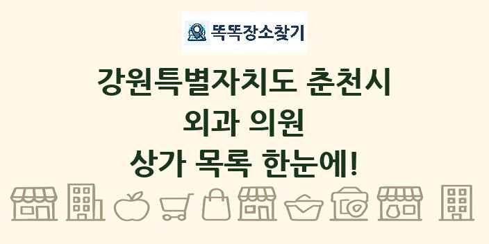 강원특별자치도 춘천시 외과 의원 상가 목록 및 정보