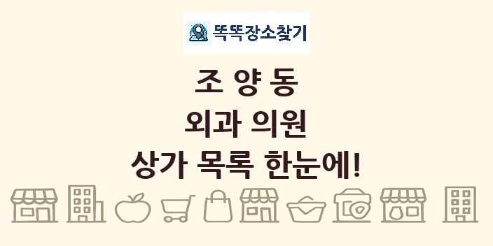 조양동 외과 의원 상가 목록 및 정보