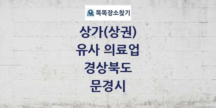 경상북도 문경시 유사 의료업 상가 목록 및 정보