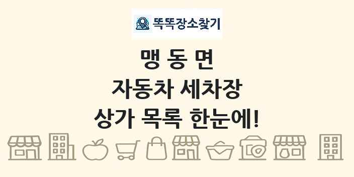 맹동면 자동차 세차장 상가 목록 및 정보